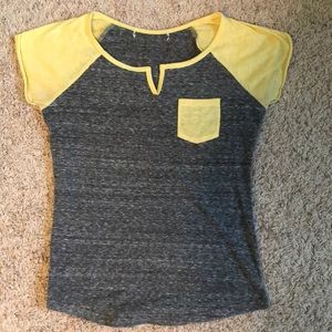 Grey and Yellow Tee Shirt
